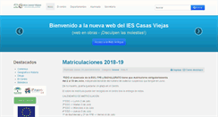Desktop Screenshot of iescasasviejas.net