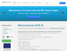 Tablet Screenshot of iescasasviejas.net